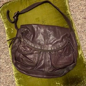 Purple leather Lucky Brand bag.